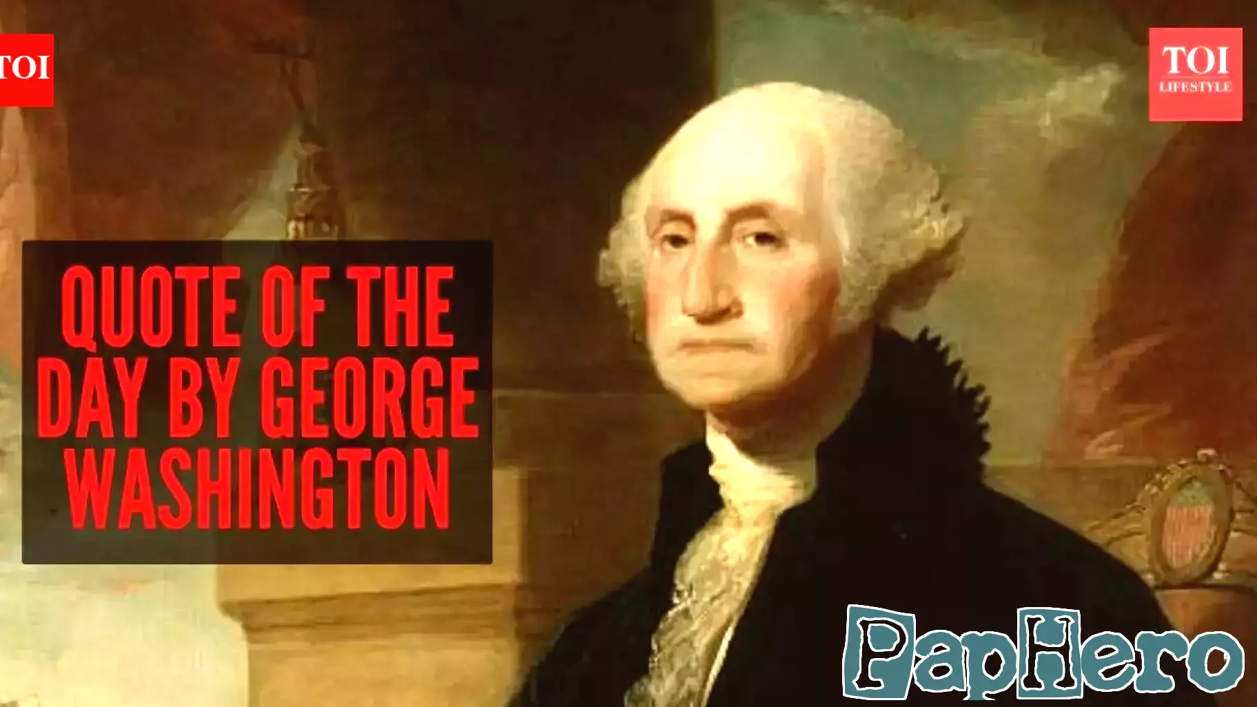Quote of the day by George Washington on parenting, responsibility, and financial reality: 